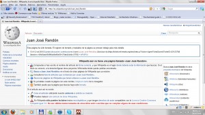 J.J. Rendón desaparece de Wikipedia, click para ampliar