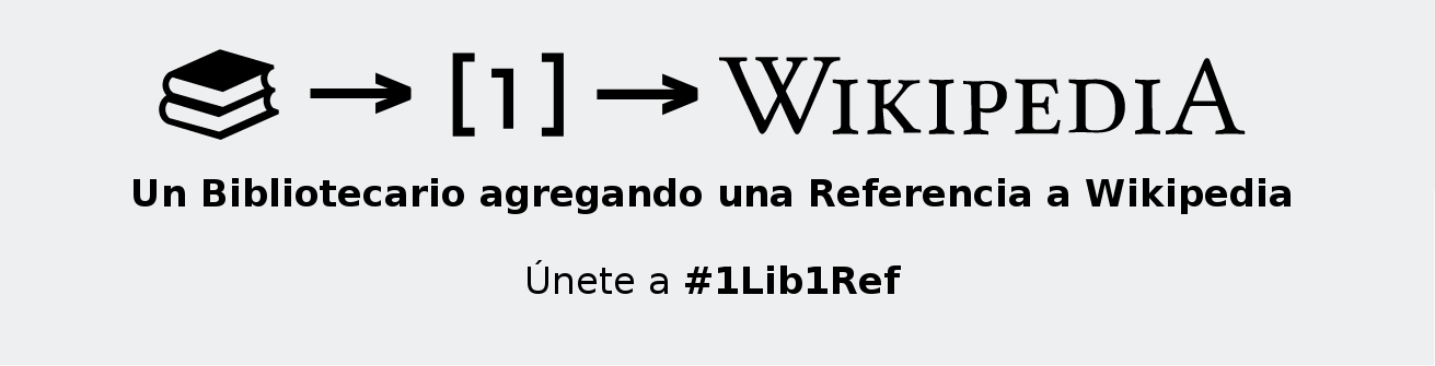 Campaña #1Lib1Ref de Wikipedia