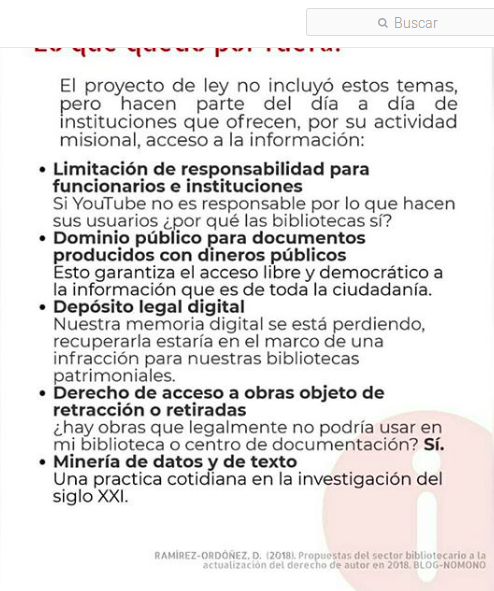 Infografía sobre la actualización al derecho de autor en 2018 (Colombia), por estudiantes de Ciencia de la Información - Bibliotecología de la Javeriana
